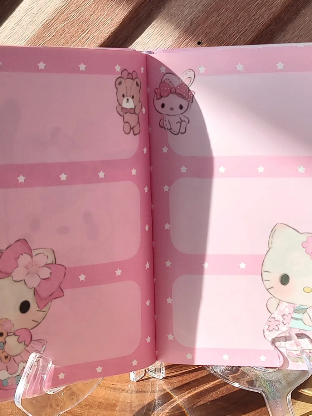 Sanrio My Melody Pink Hardcover Notebook with Floral Bow Artwork